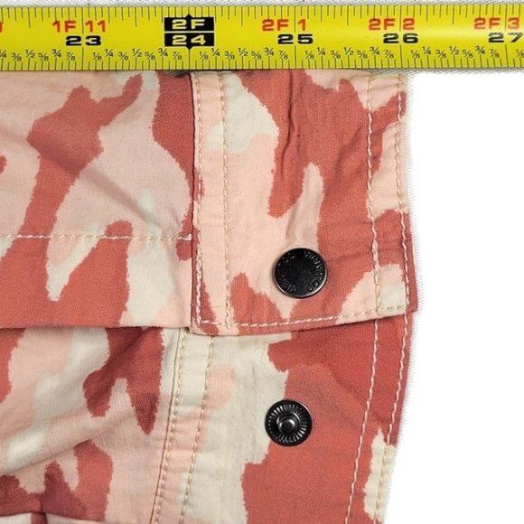 Columbia West Bluff Hooded Jacket Women Size L Pink Camo Front Zip Cinched Waist - Picture 12 of 13
